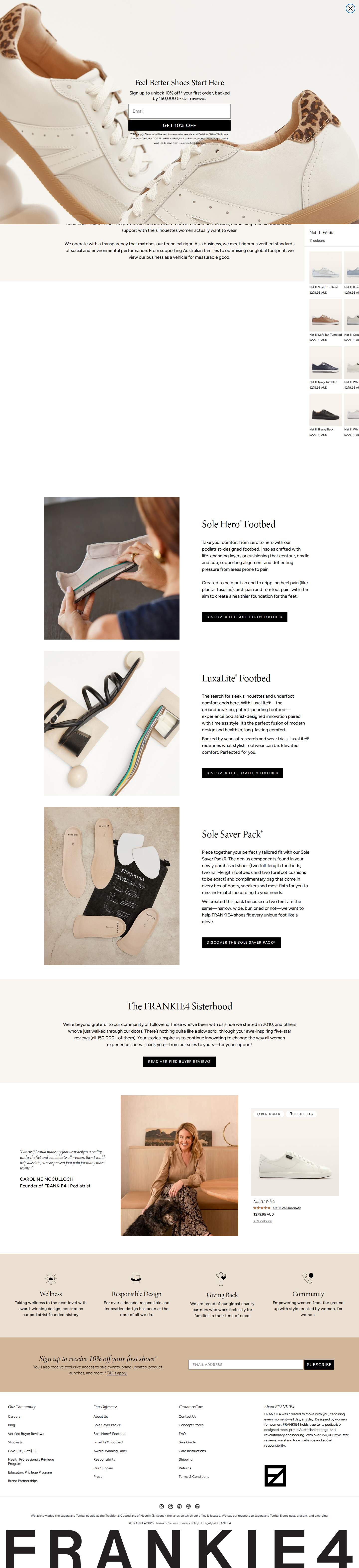 Frankie4 brand story page, captured 16 August 2026
